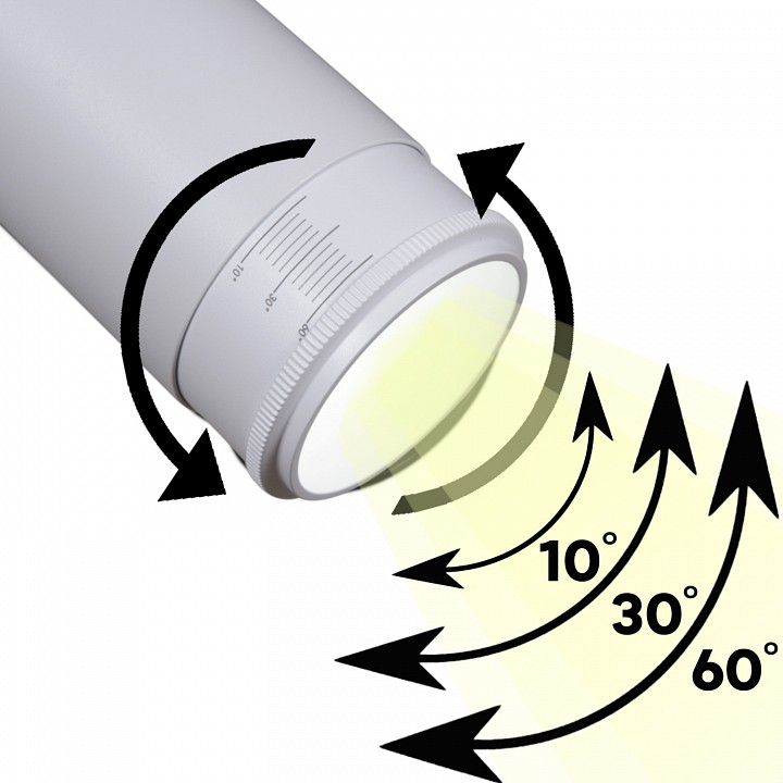 Светильник на штанге  06650-9.3-LED10/20/30W CCT WT