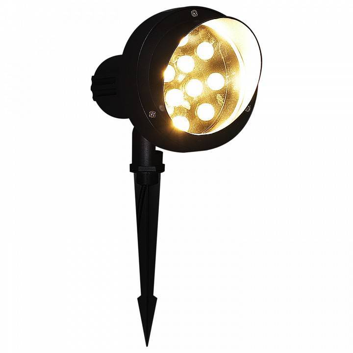 Наземный низкий светильник Reluce  09401-0.7-001U LED9W BK+WW