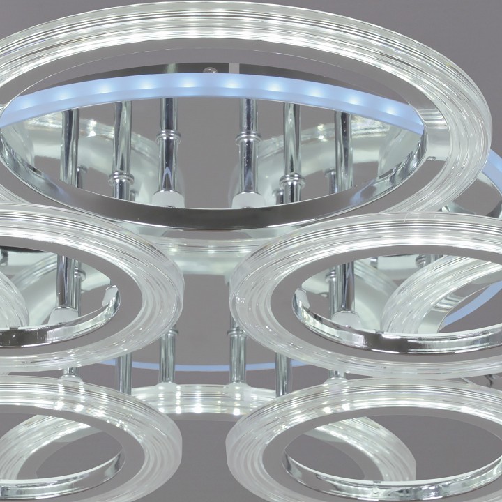 Люстра потолочная De Markt 09812-3.3-4+4D CR (RGB)