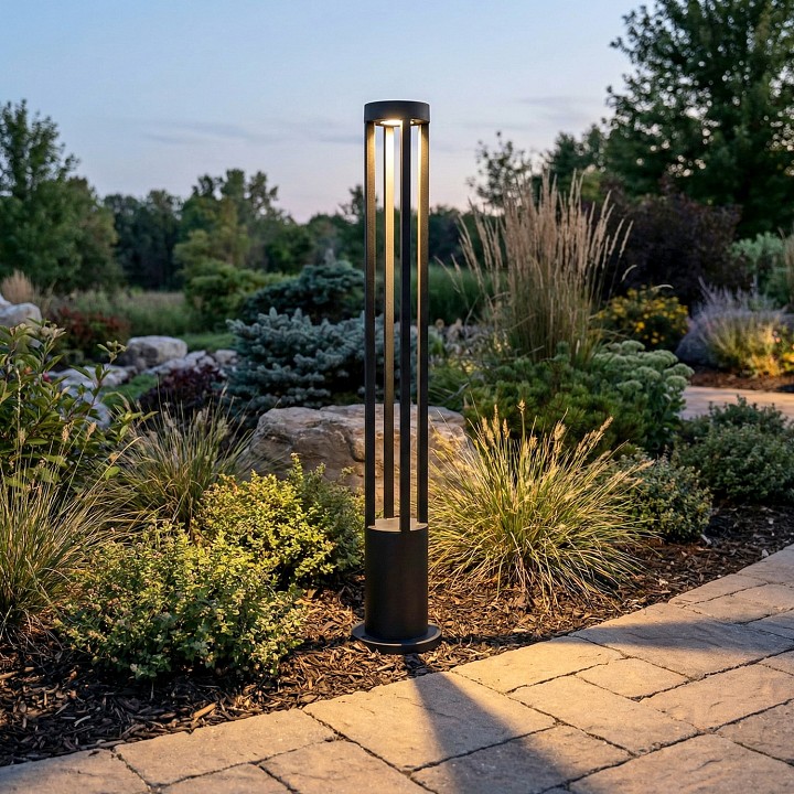 Наземный высокий светильник  09958-0.7-001JH 1,0M LED7W BK RLOS