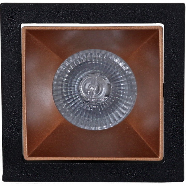 Встраиваемый светильник  16086-9.0-001PT MR16 BK+ROSE GD