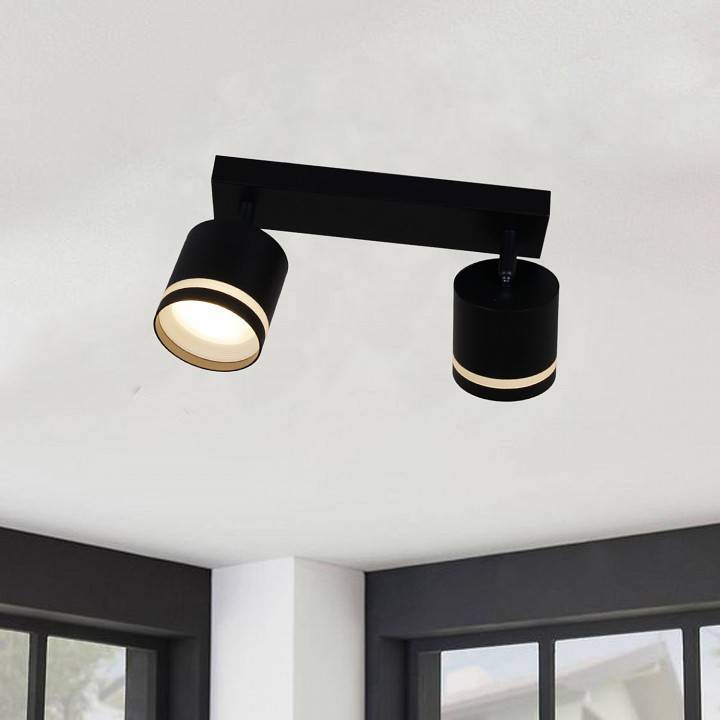 Спот Reluce 2хGX53 черный 53001-9.5-002IL