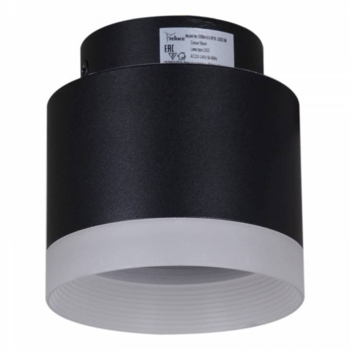 Накладной светильник Reluce Technical 53004 53004-9.5-001IL GX53+LED3W BK