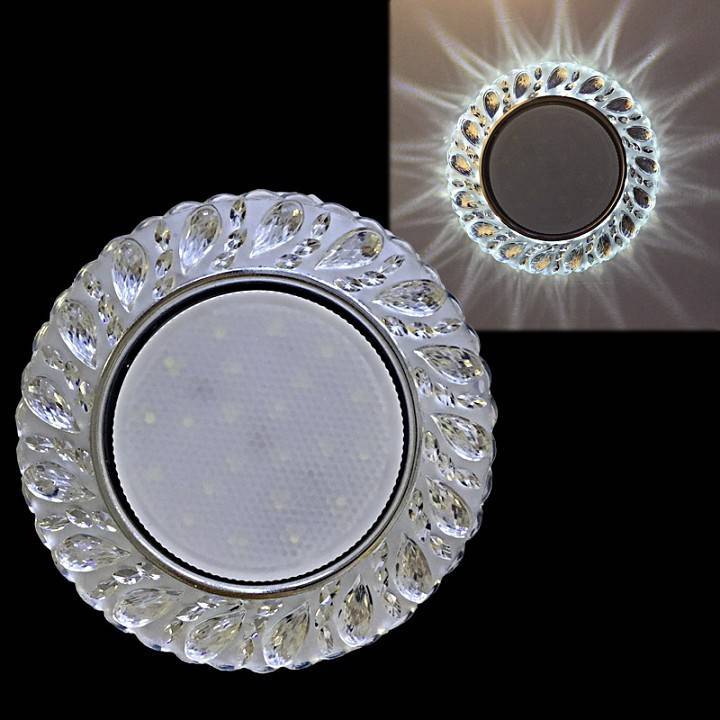 Встраиваемый светильник Reluce 53412 GX53 + LED 4 Вт прозрачный 53412-9.0-001PL