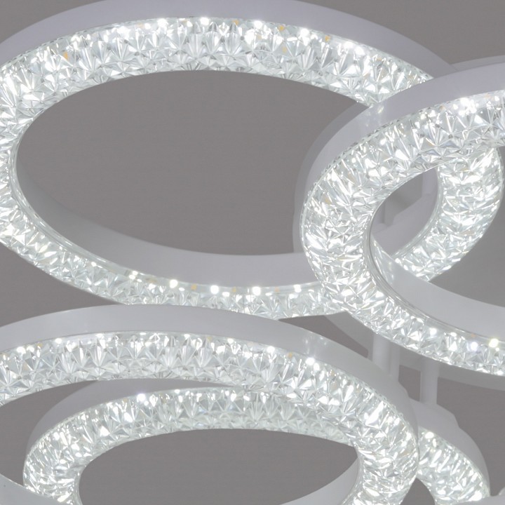 Люстра на штанге  67120-0.3-4+4C WH