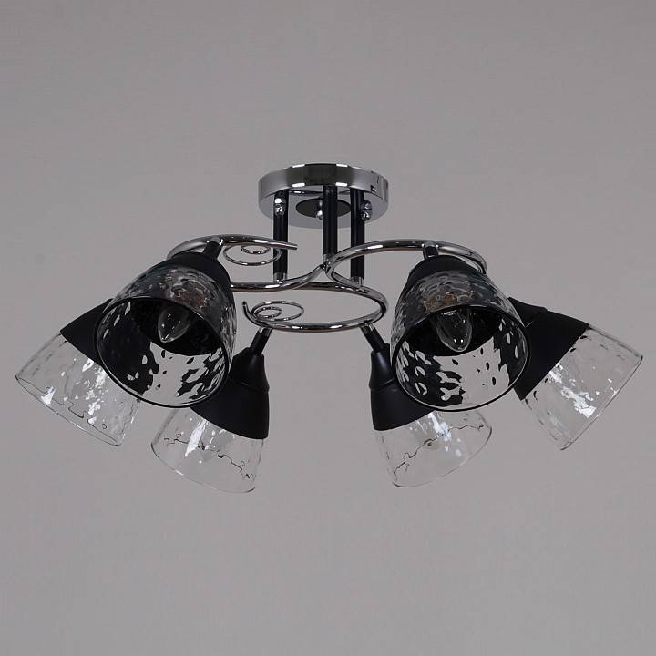 Люстра на штанге Reluce 70139 70139-3.3-06 CR+BK