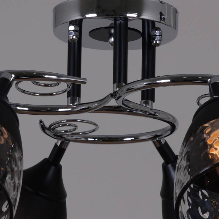 Люстра на штанге Reluce 70139 70139-3.3-06 CR+BK