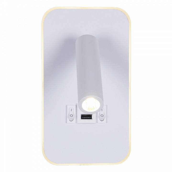 Бра 86204-9.2-001KT LED12W+USB WT