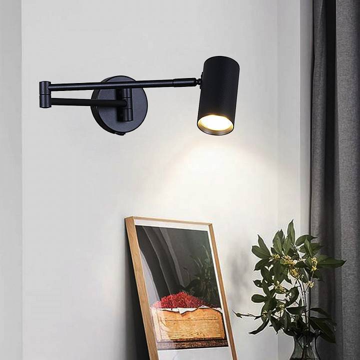 Бра Reluce 86208 1xGU10 черный 86208-9.2-001MN GU10 BK