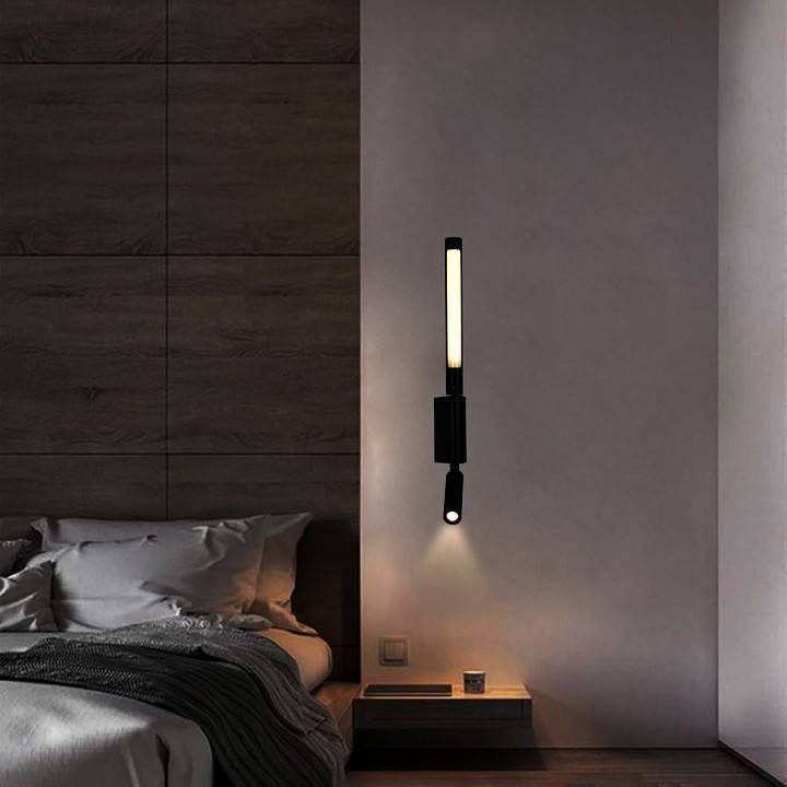 Бра с подсветкой 86209-9.2-001KT LED3W+6W BK