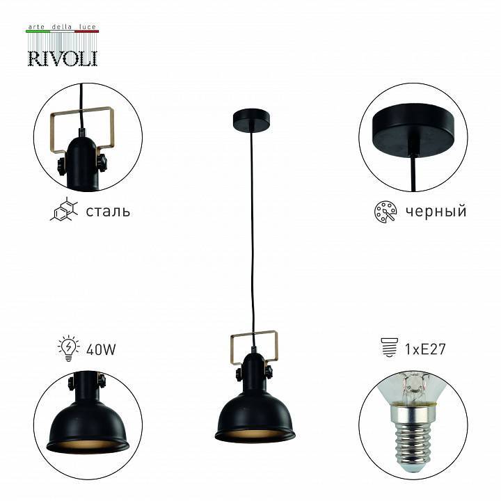 Подвесной светильник Rivoli Nathalie 1xE27 40 Вт Б0050323