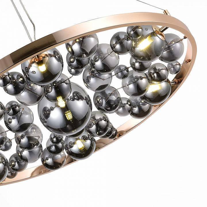 Подвесная люстра ST-Luce Olmi 7 ламп золото/белый SL1510.203.07