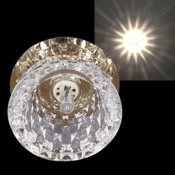 Встраиваемый светильник Sneha  7298/H G9 GD