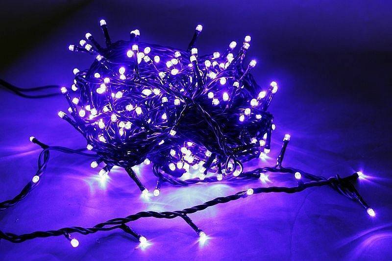 Гирлянда нить Sneha A-047R 300 LED 30 м IP44 синий свет A-047R BL