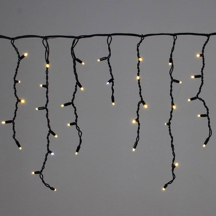 Бахрома световая Sneha A-520 3x0.5 м теплый белый с мерцанием A-520 LED WW/W FLASH