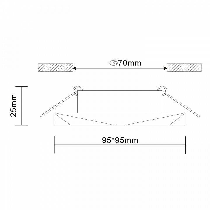 Встраиваемый светильник ST-Luce Ovasis ST203.408.01