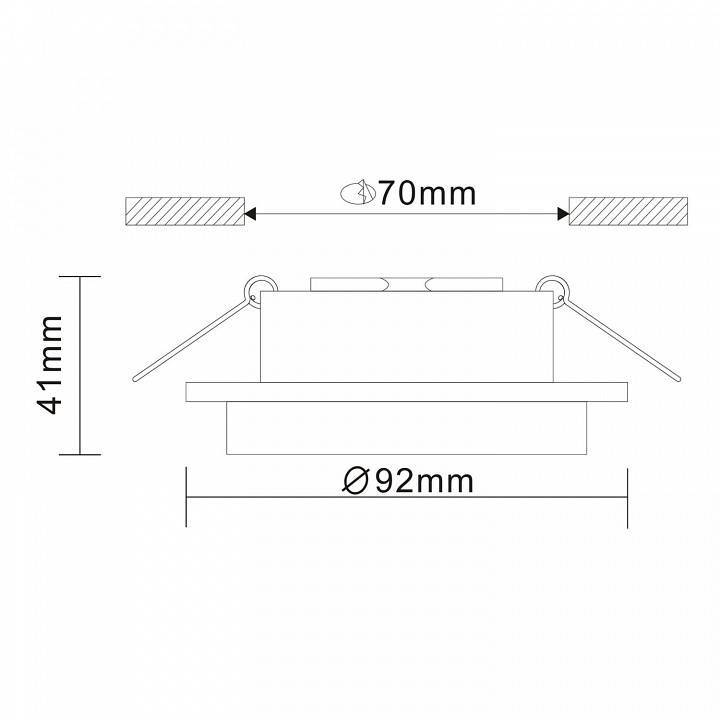 Встраиваемый светильник ST-Luce Chomia ST206.408.01