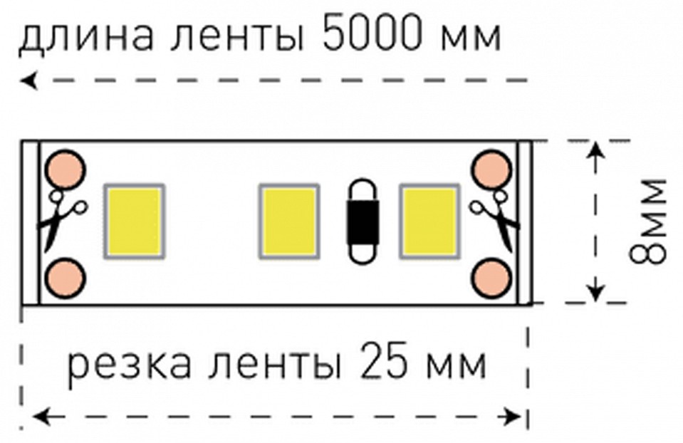Лента светодиодная SWG SWG3120 SWG3120-12-9.6-R-M