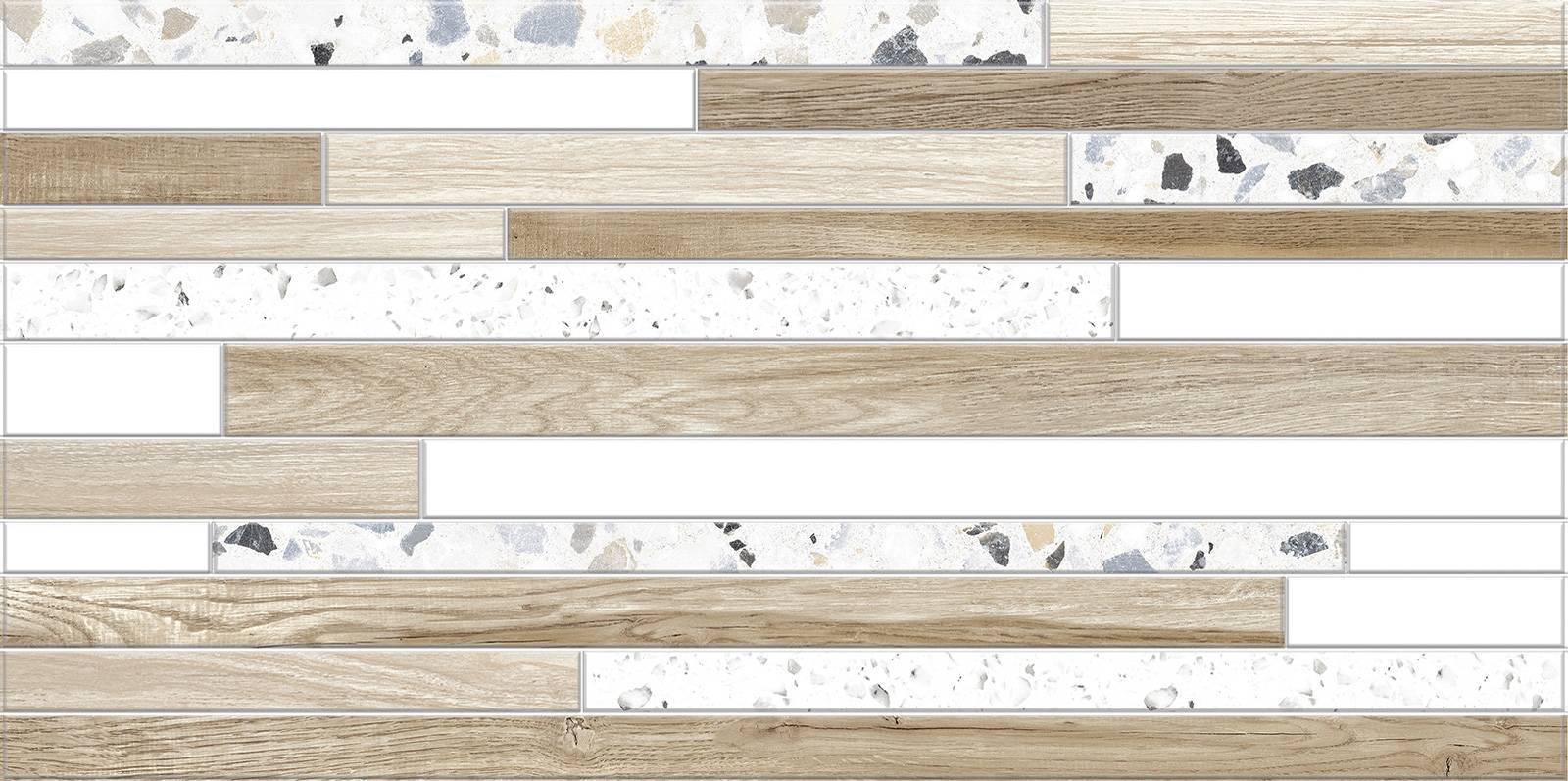 Плитка настенная рельефная Alma Ceramica Bilbao 249х500х8.5 мм TWU09BLB024