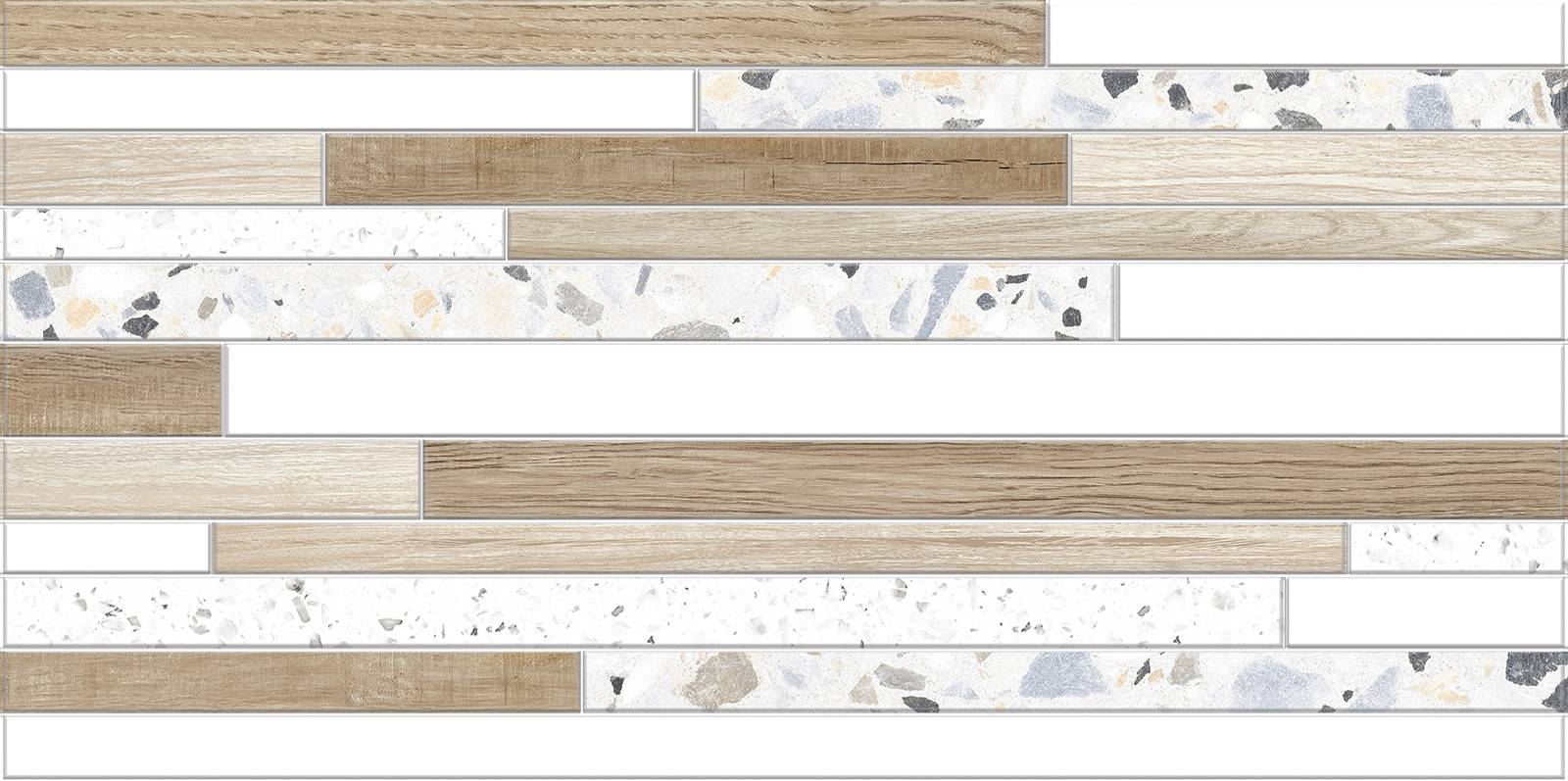 Плитка настенная рельефная Alma Ceramica Bilbao 249х500х8.5 мм TWU09BLB024