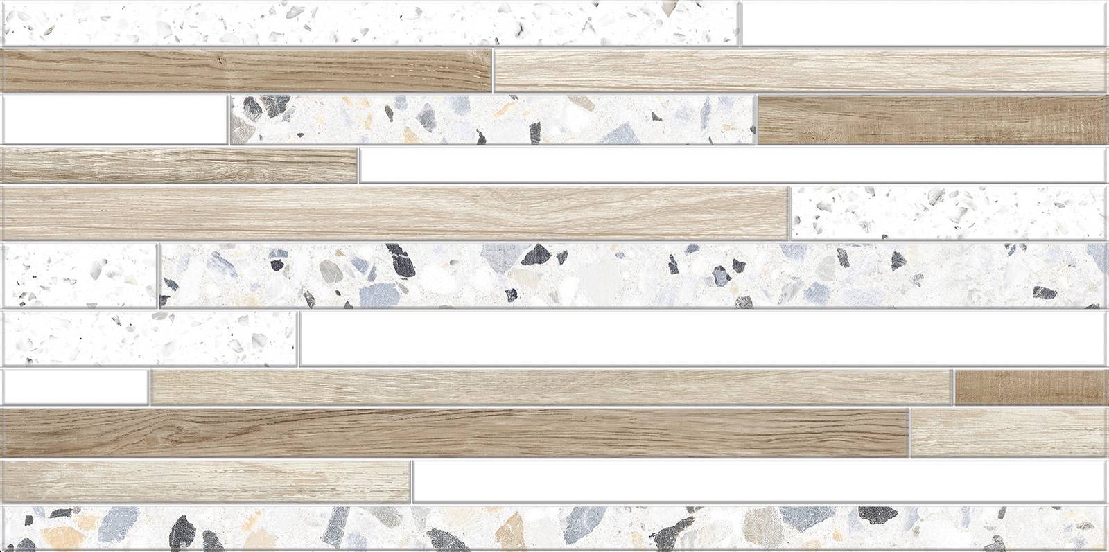 Плитка настенная рельефная Alma Ceramica Bilbao 249х500х8.5 мм TWU09BLB024