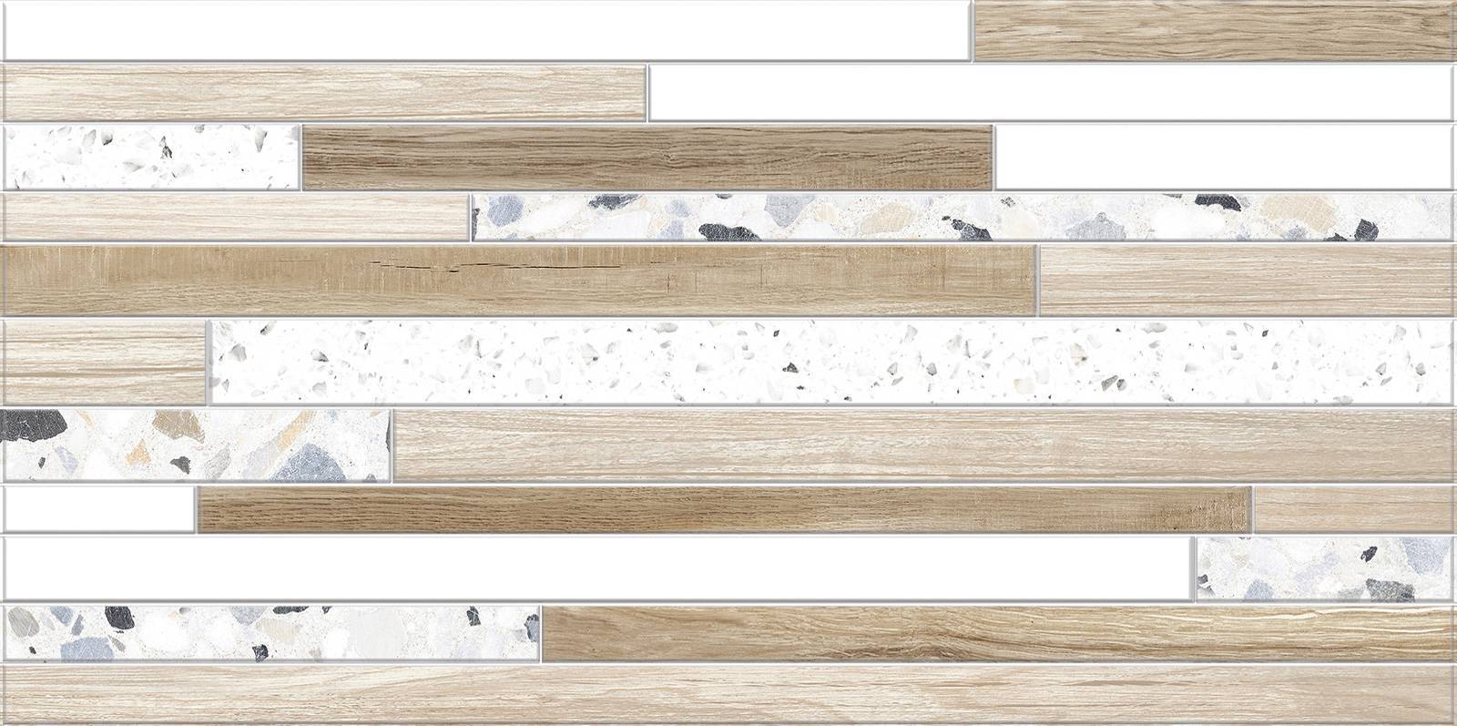 Плитка настенная рельефная Alma Ceramica Bilbao 249х500х8.5 мм TWU09BLB024