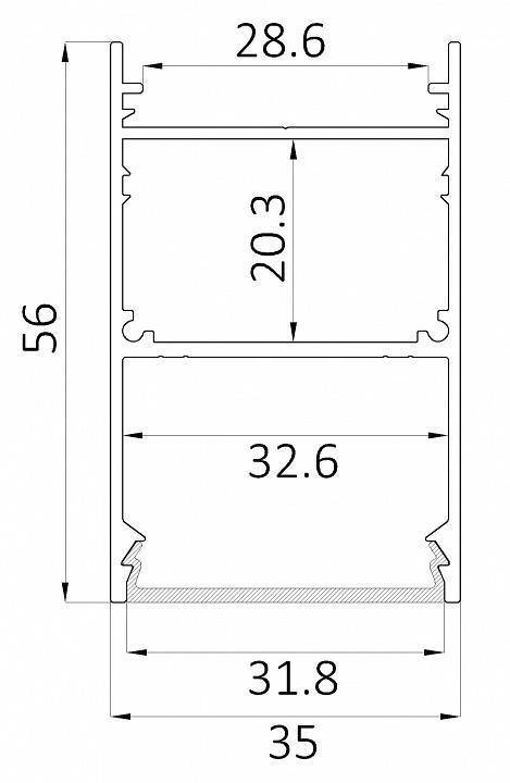 Комплект подвесов для светильника Dekraft 6063 LINE 3556 0412632