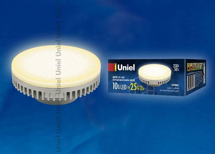 Лампа светодиодная Uniel LED-GX70 GX70 10 Вт 2700 K 07165