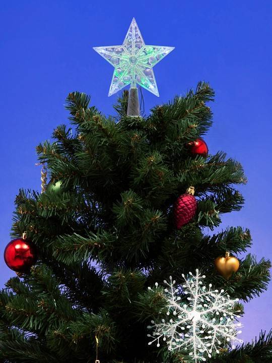 Верхушка на елку Uniel Звезда UL-00005491