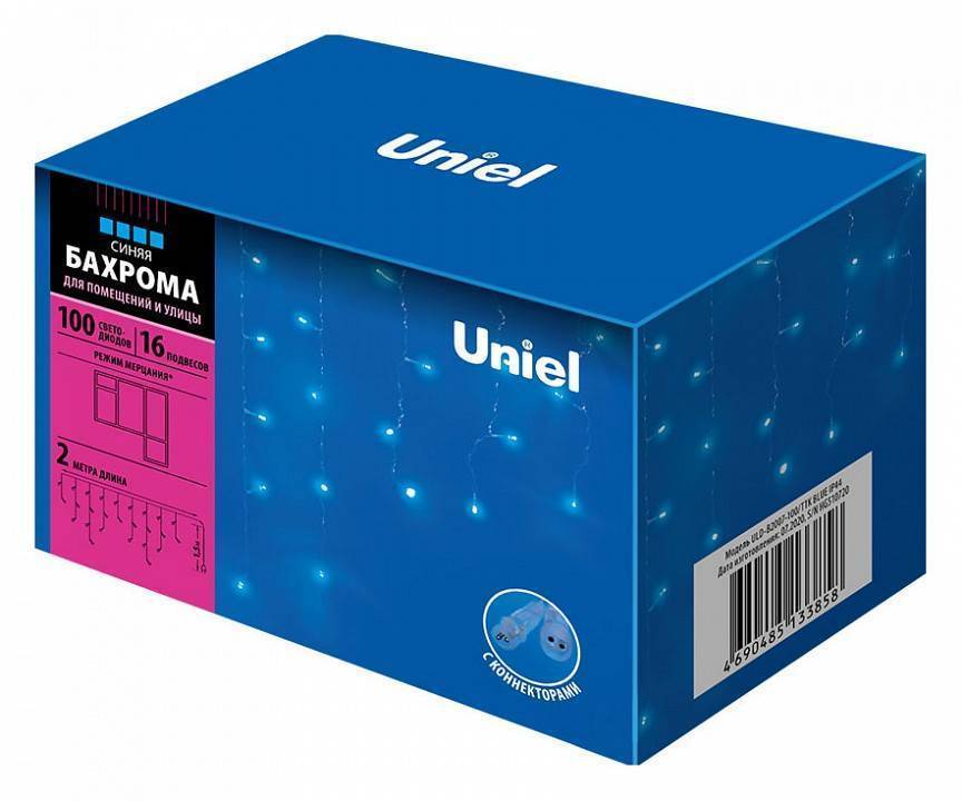 Бахрома световая Uniel ULD-B2007-100/DTA WHITE/WHITE IP44 UL-00007207