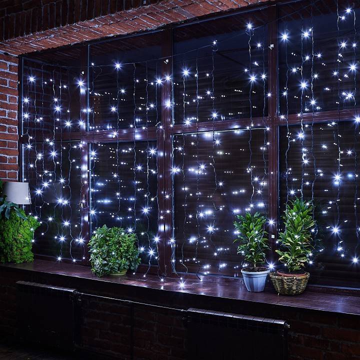 Гирлянда-занавес Uniel ULD-C3020-384/TBK WHITE IP44 UL-00010941