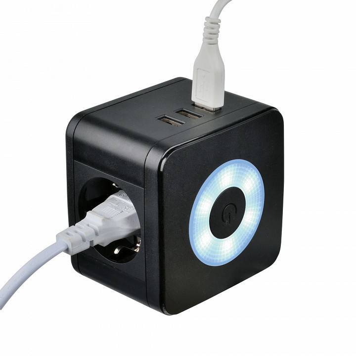 Удлинитель Uniel 3 розетки 5 м с заземлением и выключателем UL-00011250