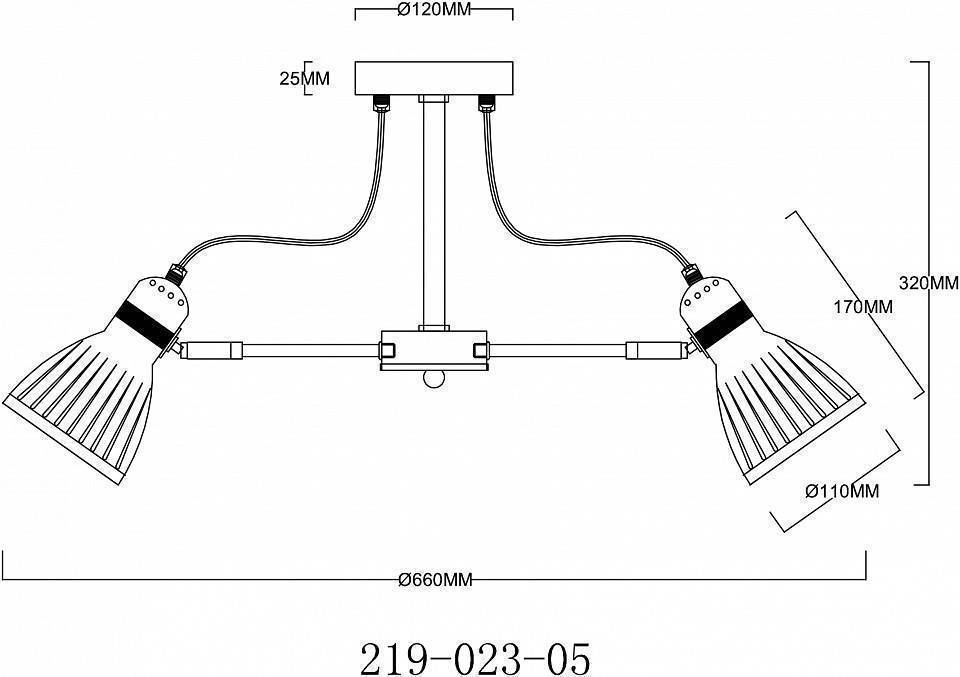 Люстра на штанге Velante  219-023-05