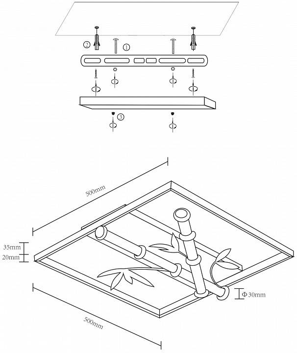 Светильник накладной Velante 440-327-03