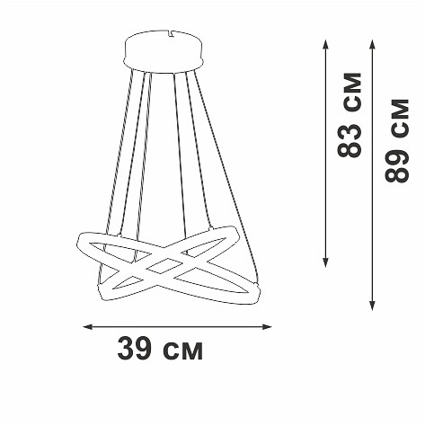 Подвесной светильник Vitaluce V2515DT V2515DT-0/2S