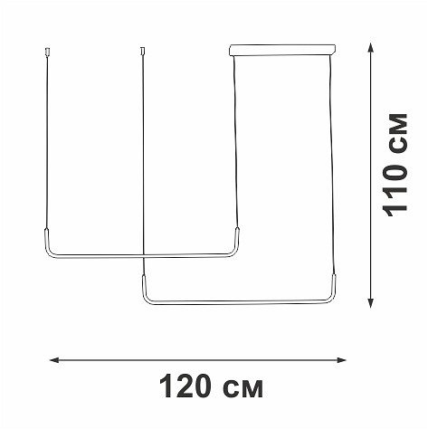 Подвесной светильник Vitaluce V2530 2xE27 V2530-1/2S
