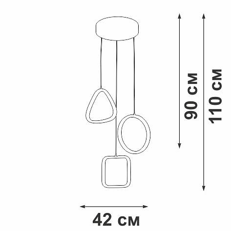 Подвесной светильник Vitaluce V30470 V30470-1/3S