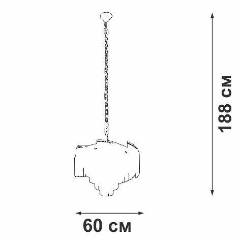 Подвесная люстра Vitaluce V58360 13 ламп V58360-8/13