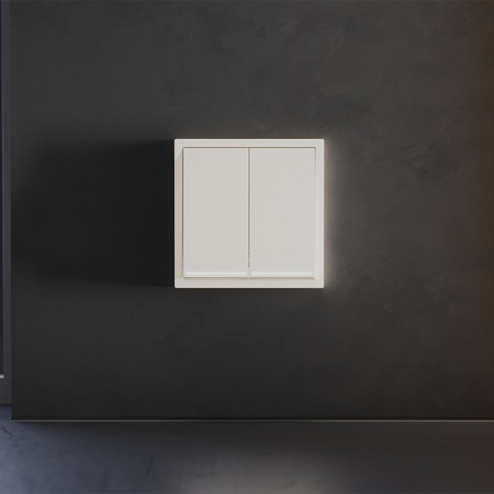 Клавиши для выключателя двухклавишного с подсветкой Voltum S70 VLS000413