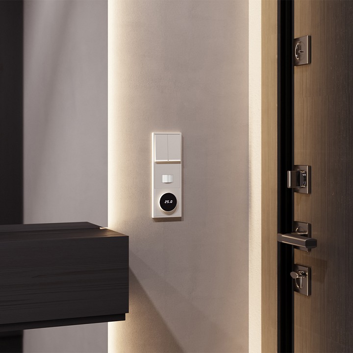 Клавиши для выключателя двухклавишного с подсветкой Voltum S70 VLS000413