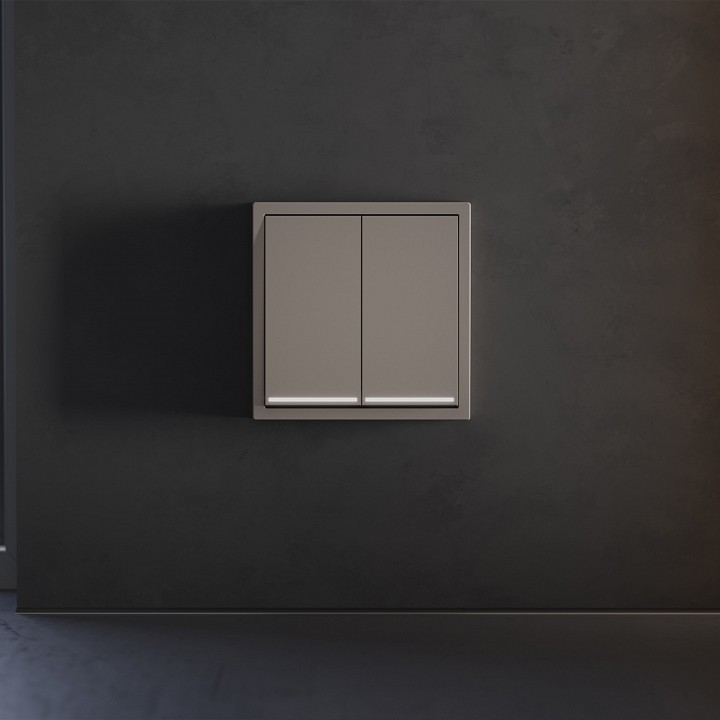 Клавиши для выключателя двухклавишного с подсветкой Voltum S70 VLS000414