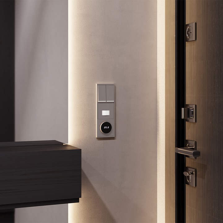 Клавиши для выключателя двухклавишного с подсветкой Voltum S70 VLS000414