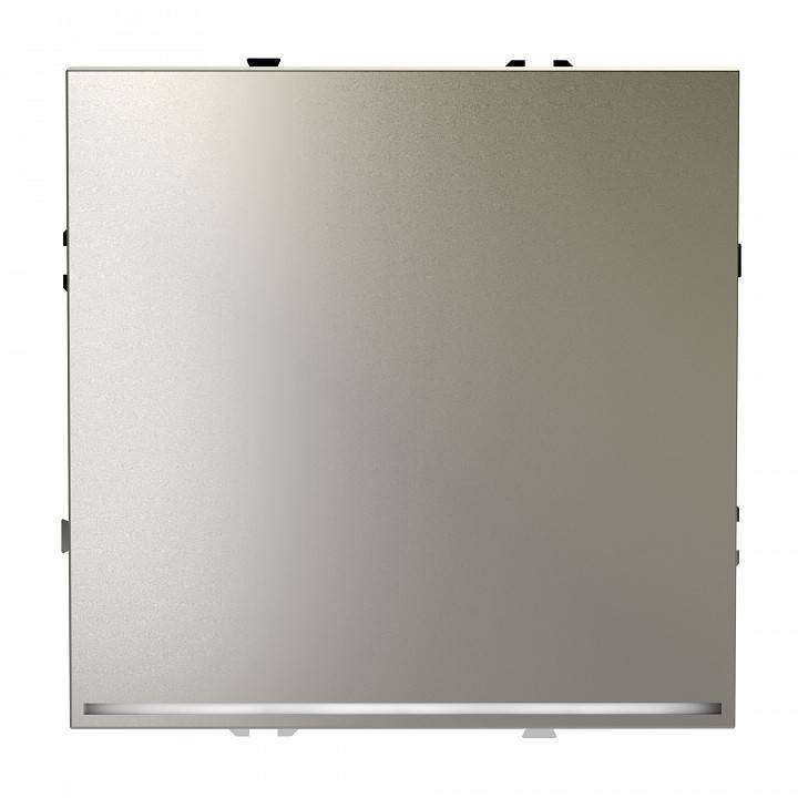 Выключатель проходной одноклавишный с подсветкой без рамки Voltum S70 VLS010404