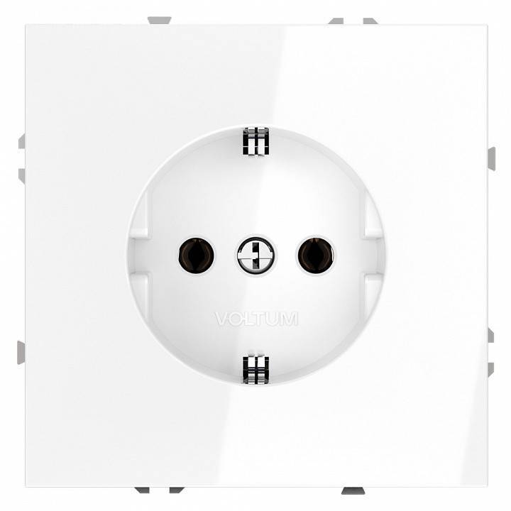 Розетка с заземлением, без рамки Voltum S70 VLS040101