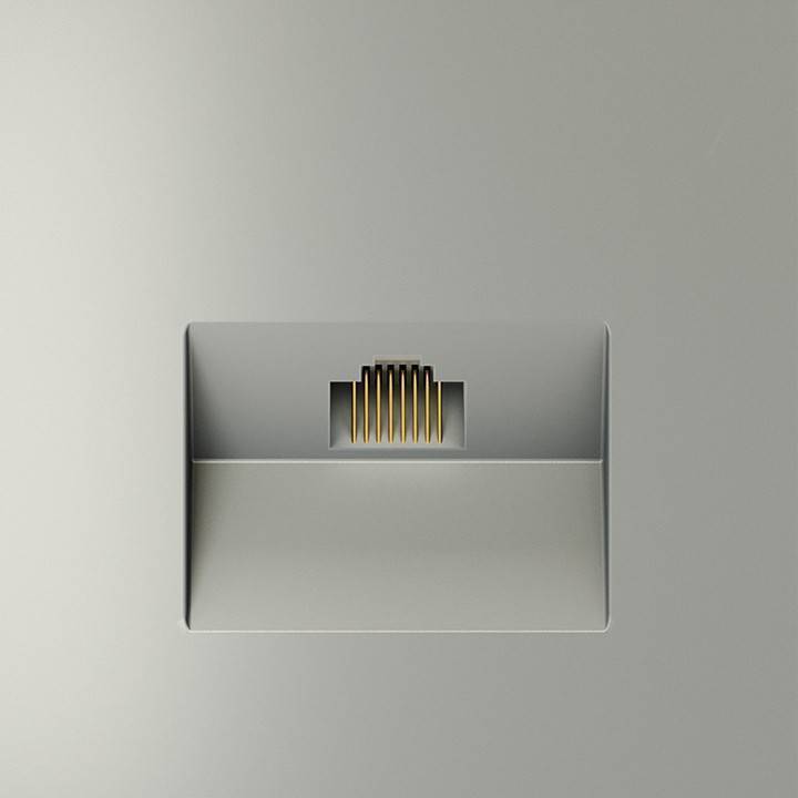 Розетка Ethernet RJ-45 без рамки Voltum S70 VLS060105