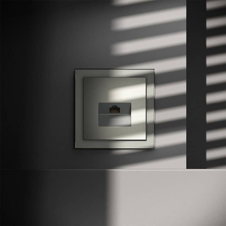 Розетка Ethernet RJ-45 без рамки Voltum S70 VLS060105