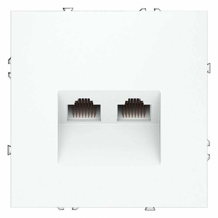 Розетка двойная Ethernet RJ-45 без рамки Voltum S70 VLS060202