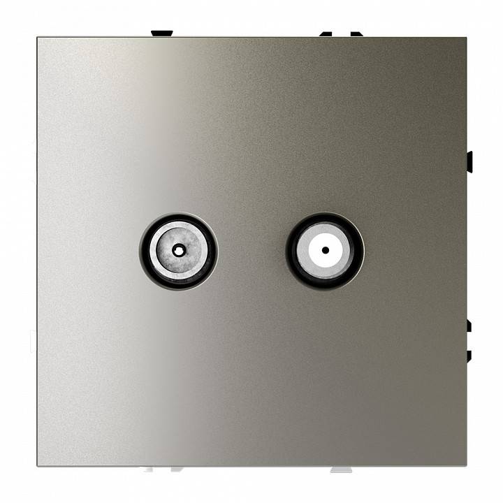 ТВ-розетка и SAT-розетка оконечная без рамки Voltum S70 VLS060404