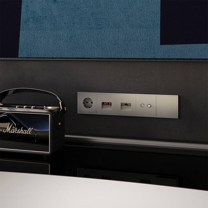 ТВ-розетка и SAT-розетка оконечная без рамки Voltum S70 VLS060404