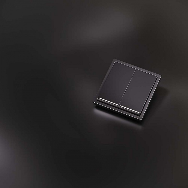 Клавиши для выключателя двухклавишного с подсветкой Voltum S70 METAL VLSM000412